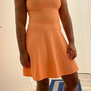 Divided Peach Dress